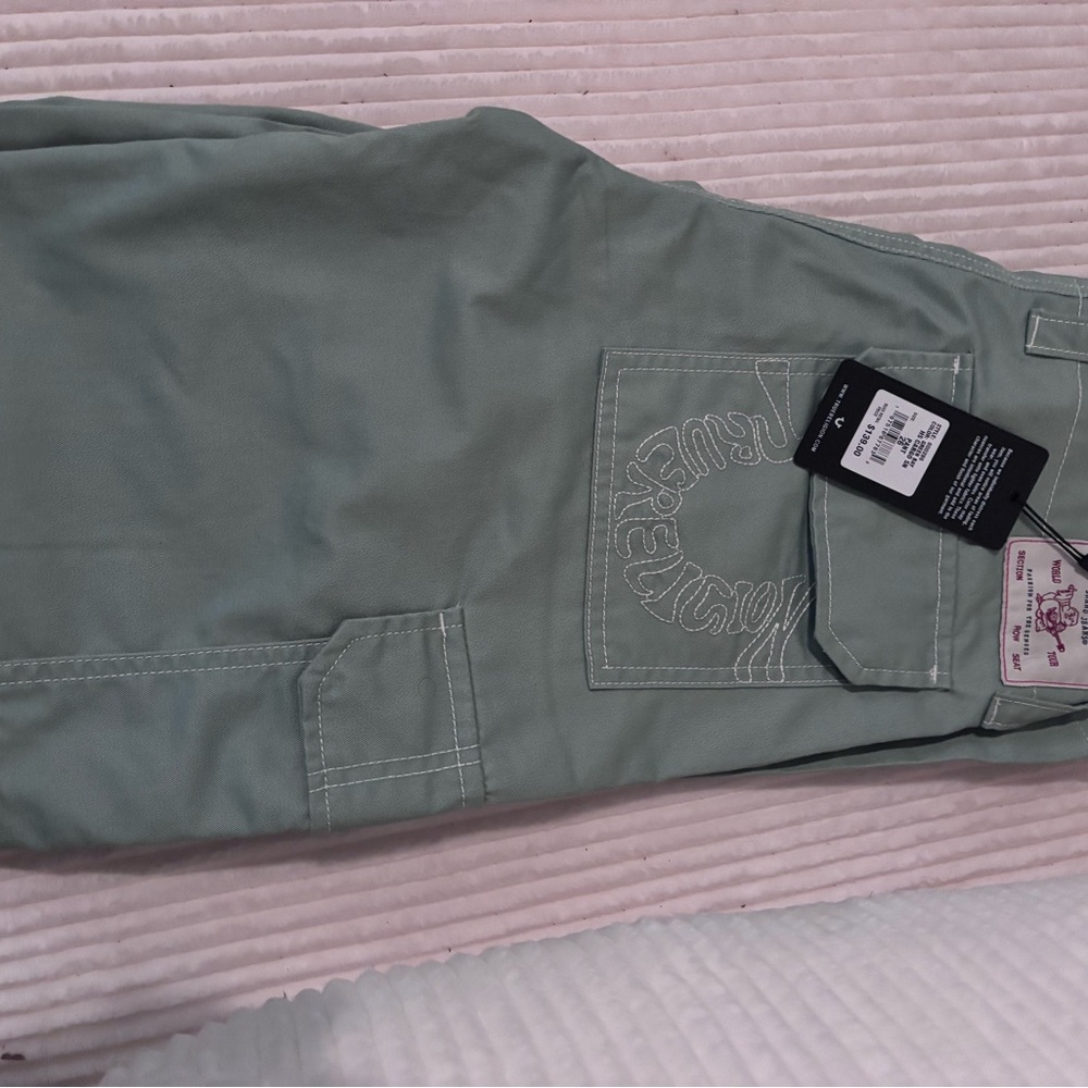 Women’s True Religion Cargo Pants in Sage Green NWT $139 - Picture 10 of 11